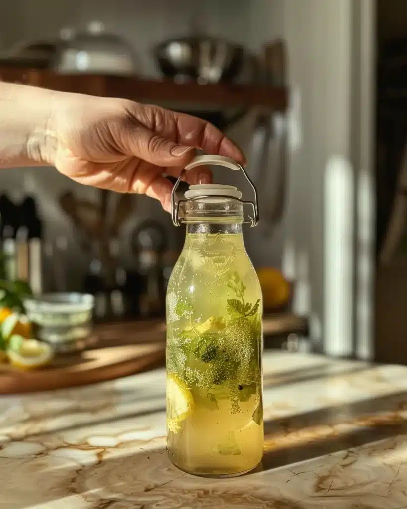 Probiotic Soda Recipe That’s Healthy, Fizzy, and Easy to Make 1 Jar of probiotic soda fermenting with bubbles rising