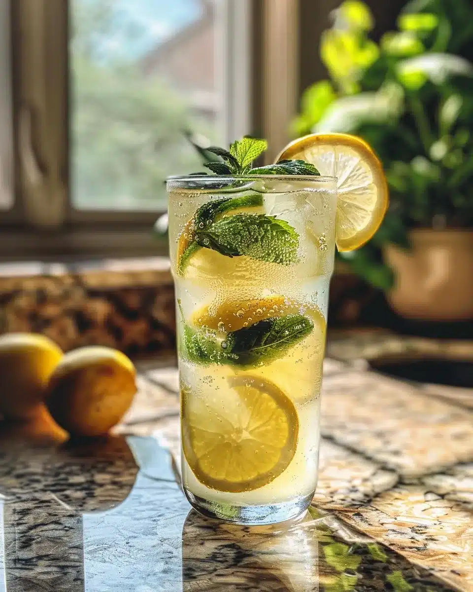 Probiotic Soda Recipe That’s Healthy, Fizzy, and Easy to Make 2 Probiotic soda recipe in a flip-top glass bottle with lemon and ginger