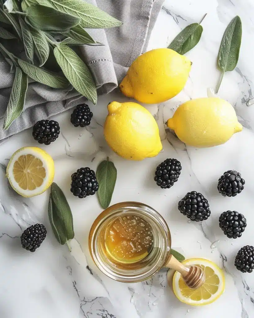 Blackberry Sage Lemonade Refresher: A Remarkable Twist on Classic Lemonade 3 blackberry-sage-lemonade-ingredients