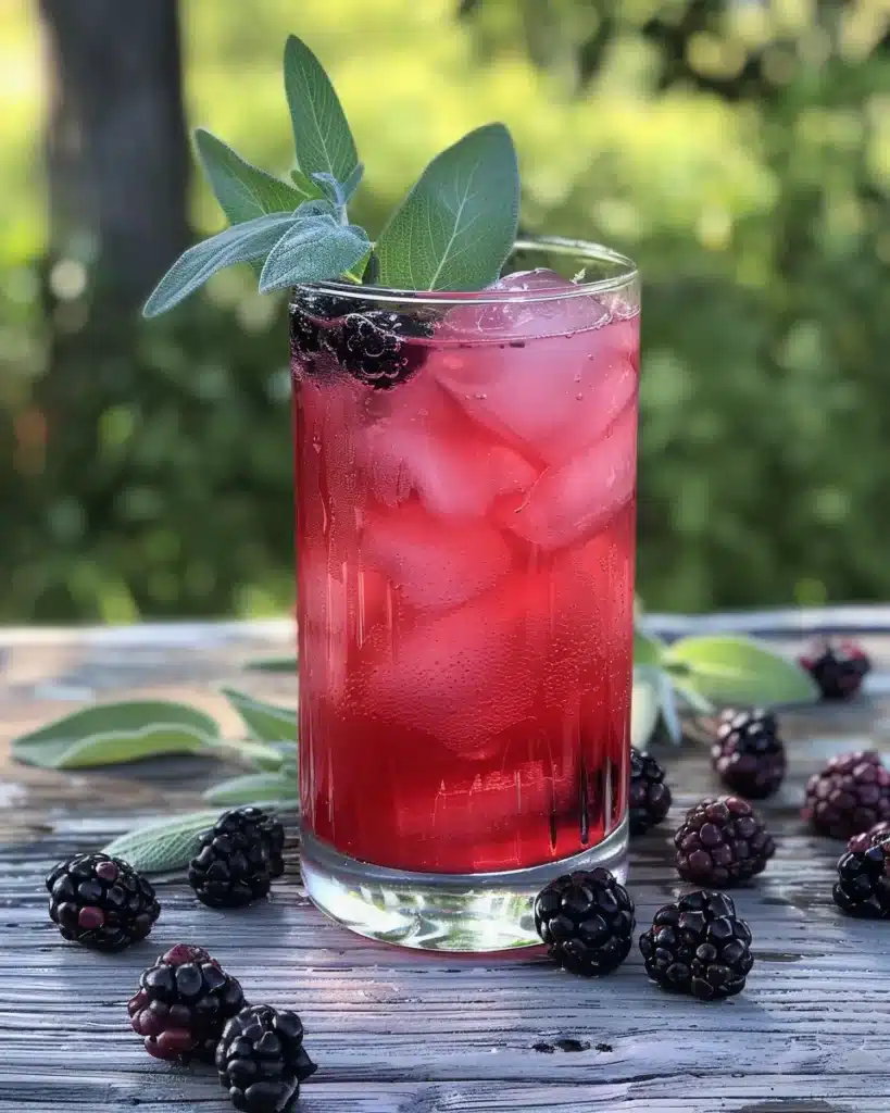 Blackberry Sage Lemonade Refresher: A Remarkable Twist on Classic Lemonade 1 recipe card for blackberry sage lemonade refresher