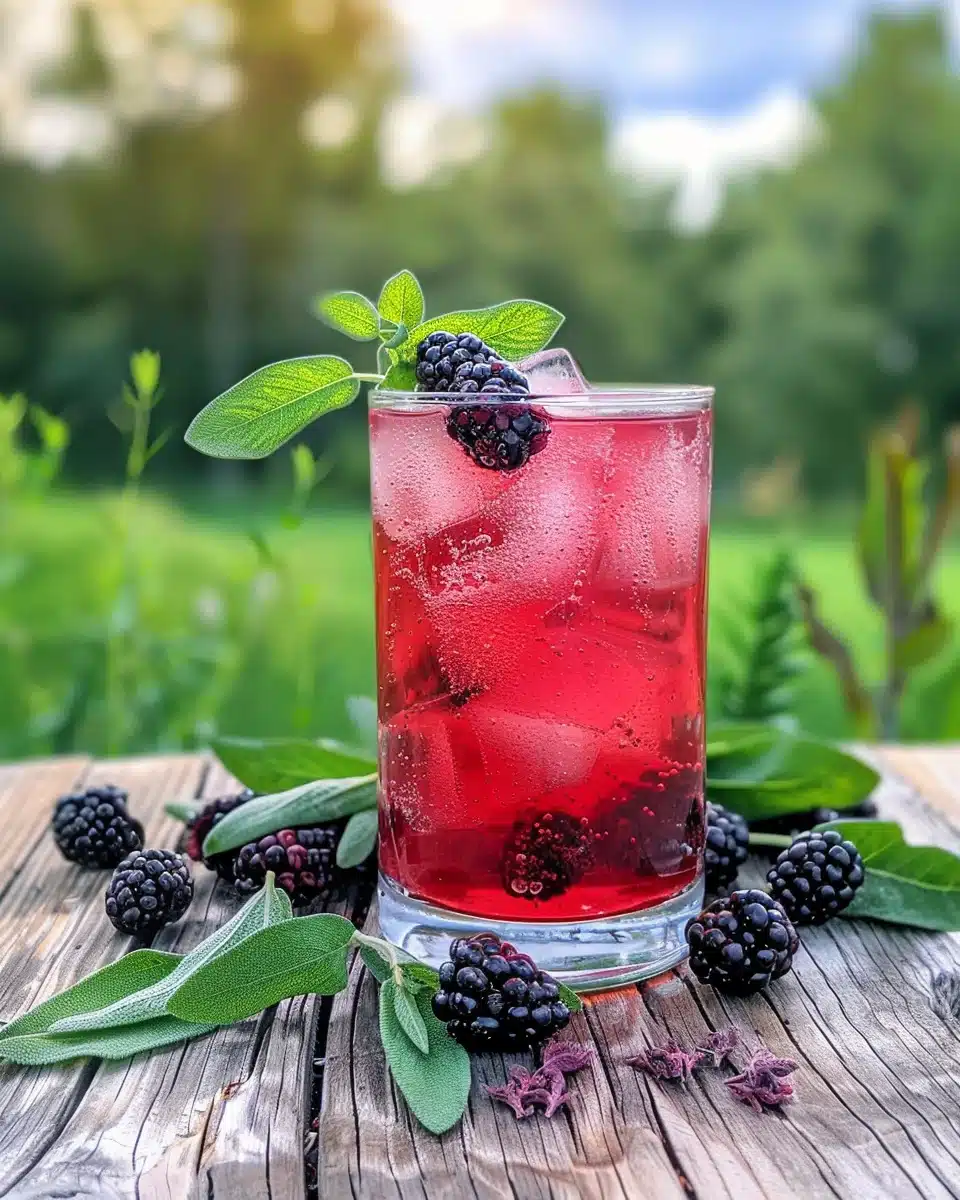 Blackberry Sage Lemonade Refresher: A Remarkable Twist on Classic Lemonade 2 blackberry sage lemonade refresher in tall glass