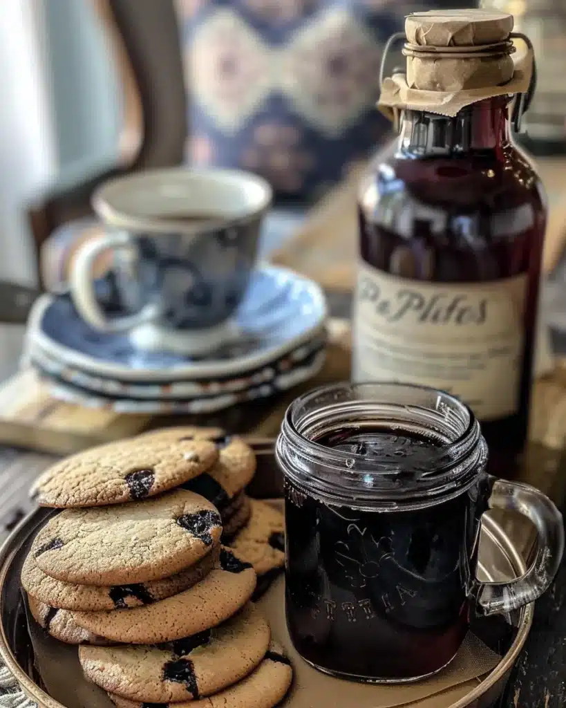 Blueberry Coffee Syrup Recipe That Transforms Basic Into Beautiful 4 Latte with blueberry coffee syrup drizzle