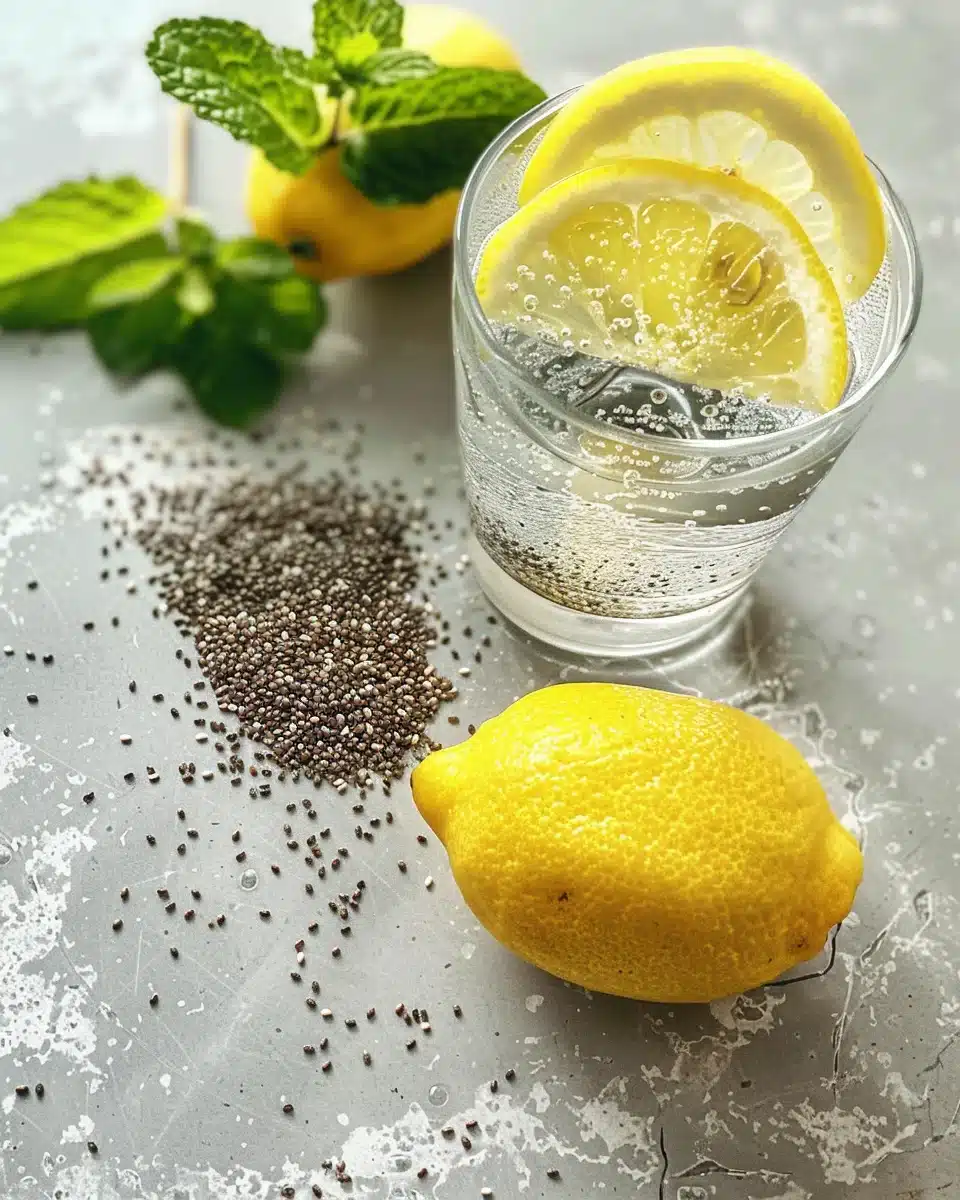Chia Water Recipe: Simple, Powerful, and Surprisingly Refreshing 2 chia water recipe in glass with lemon and mint