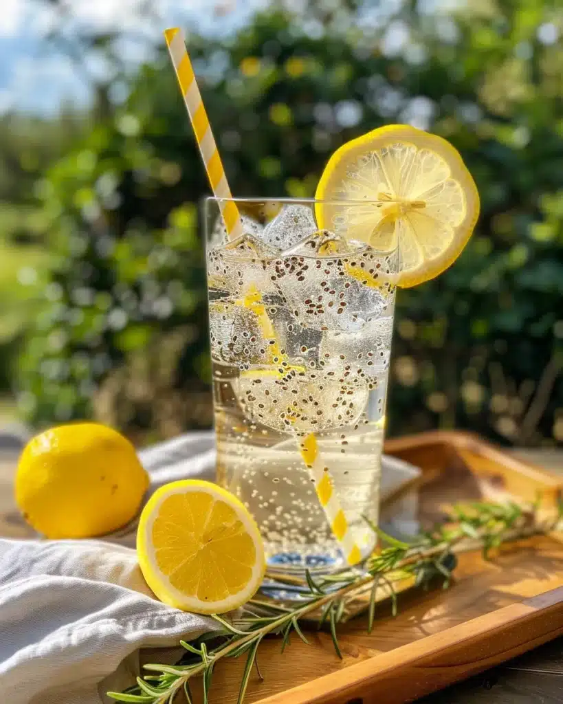 Chia Water Recipe: Simple, Powerful, and Surprisingly Refreshing 1 serving chia water with ice and lemon