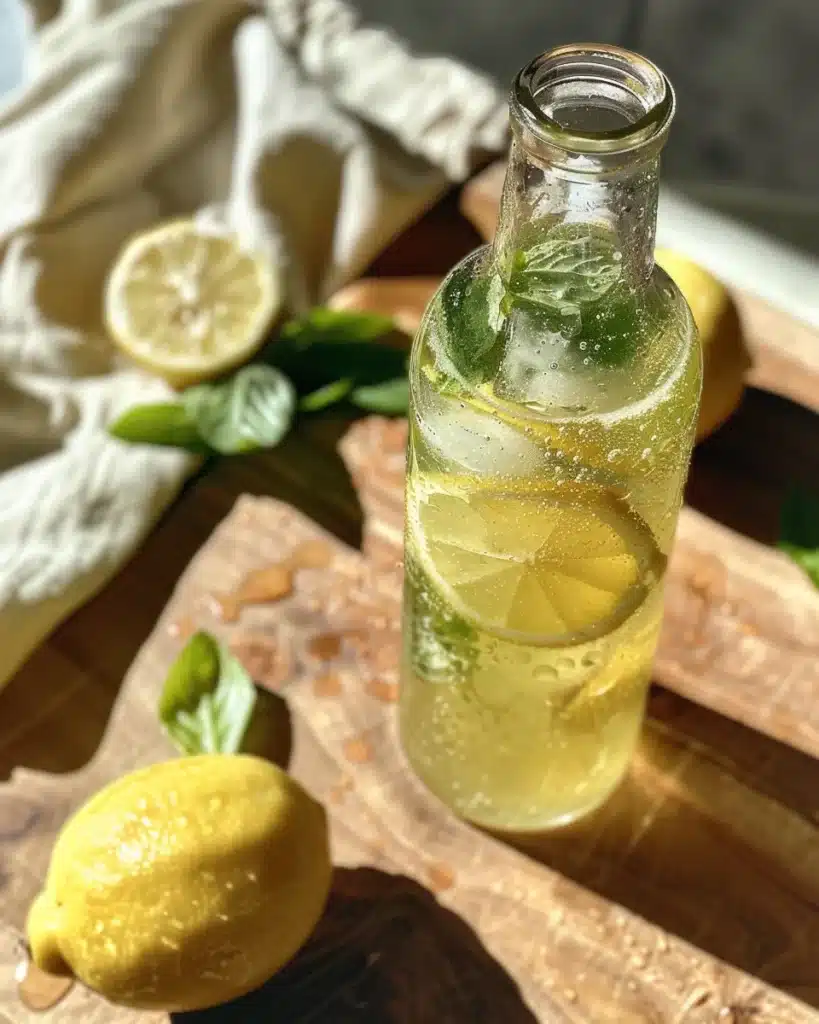 Probiotic Soda Recipe That’s Healthy, Fizzy, and Easy to Make 4 Glass of probiotic soda with ice, lemon, and mint garnish