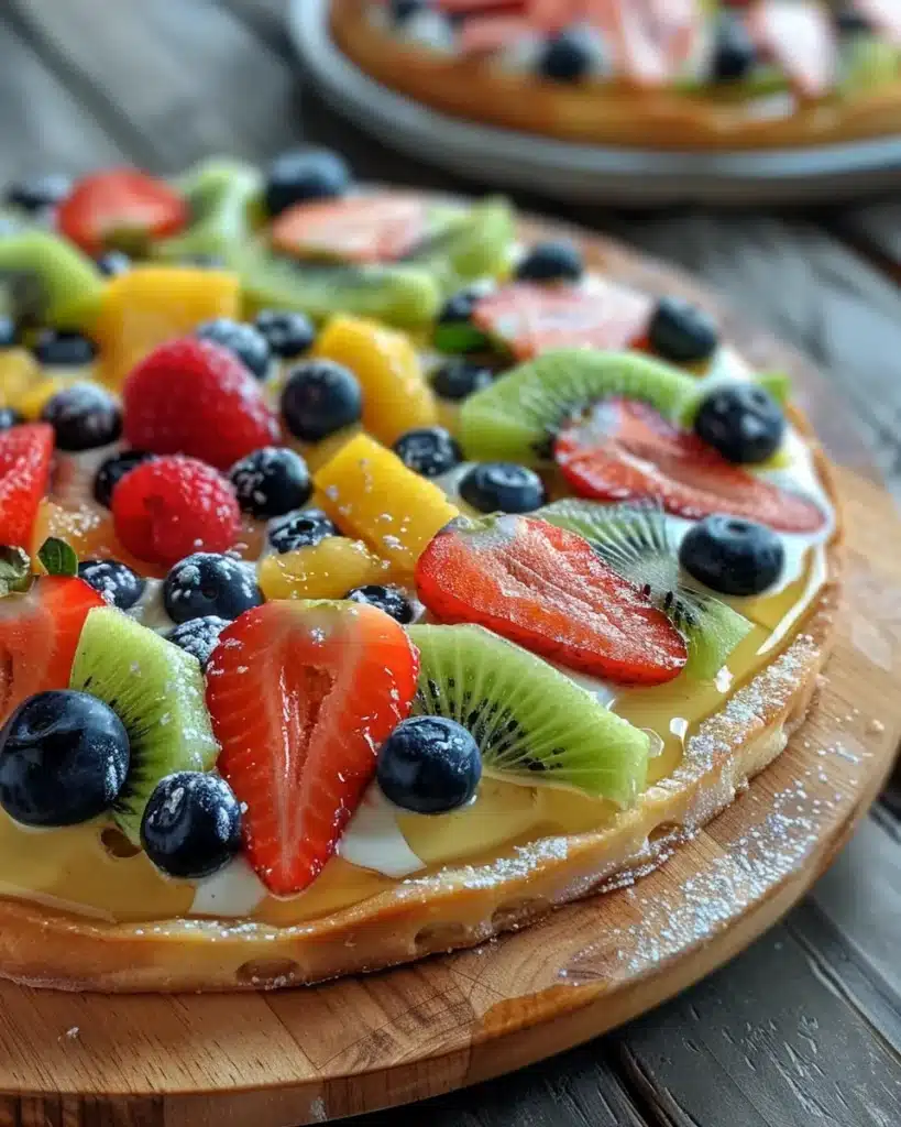 Fruit Pizza Sugar Cookies: Easy, Colorful, and Absolutely Irresistible 1 Fruit-topped sugar cookie with sliced berries and kiwi