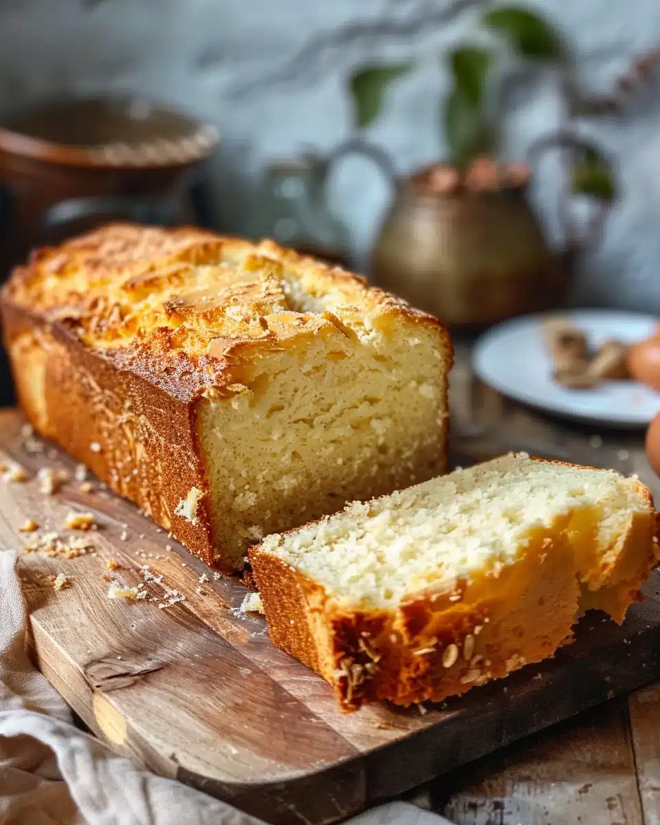Greek Yogurt Cake That’s Moist, Easy & Unbelievably Good 2 Greek yogurt cake loaf sliced on board