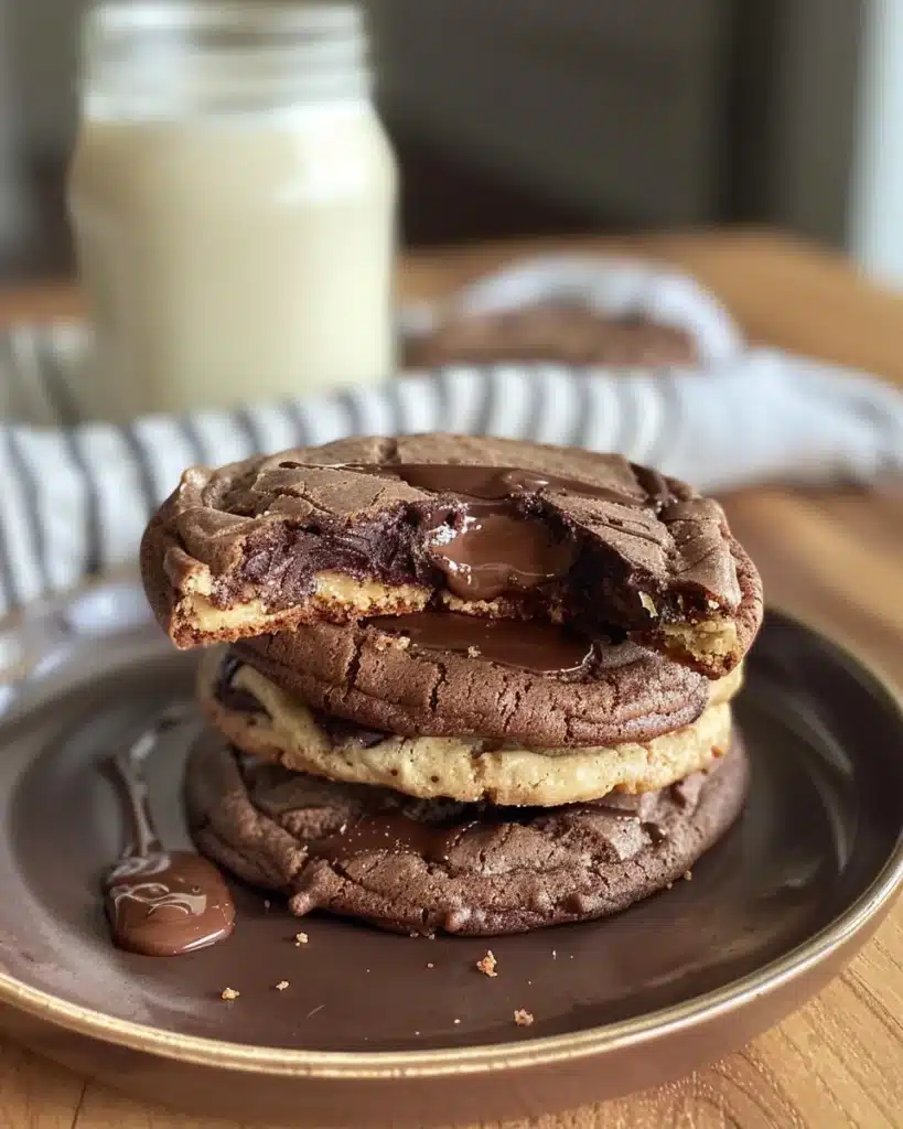 Half Baked Cookies: The Best Gooey Chocolate Treat You'll Love 4 Gooey half baked cookies served with milk