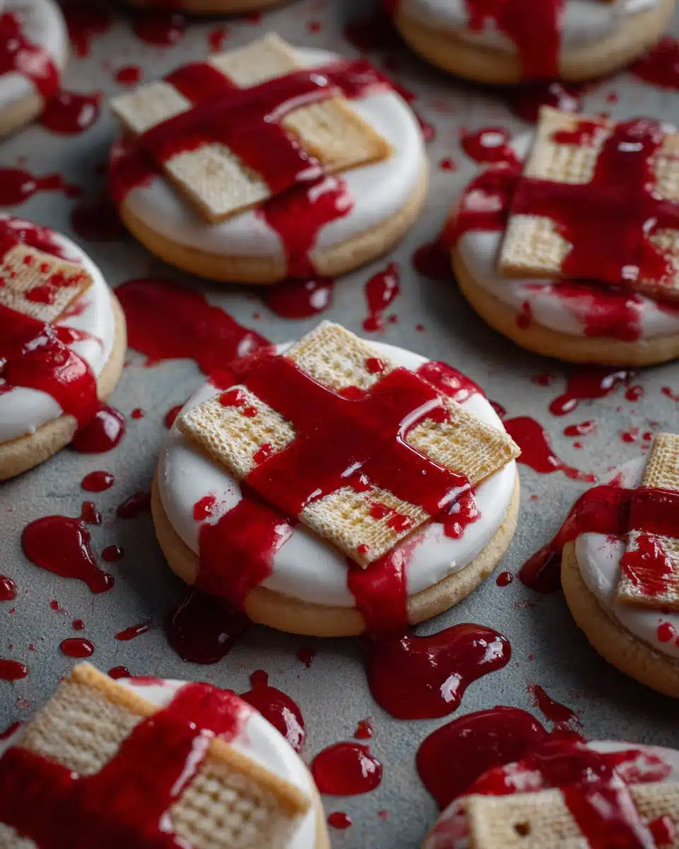 Band-Aid Halloween Cookies spooky dessert