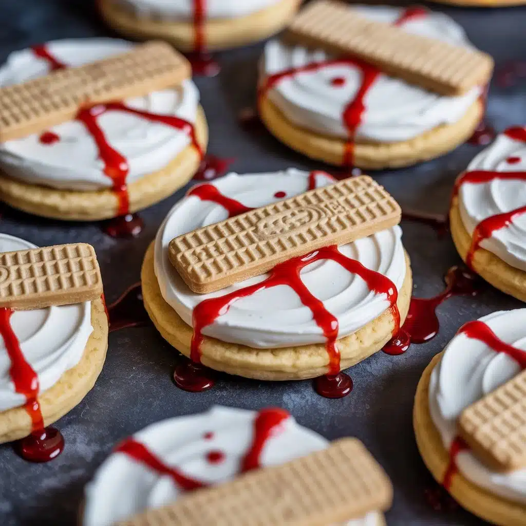 Band Aid Halloween Cookies That Look Scary but Taste Great 2 Band-Aid Halloween Cookies spooky dessert