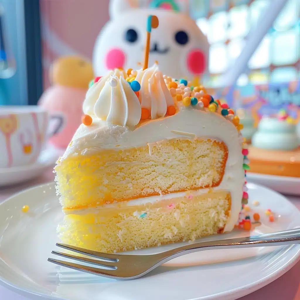 Labubu Cake Magic: The Most Adorable Treat Ever 5 Slice of Labubu cake on white plate