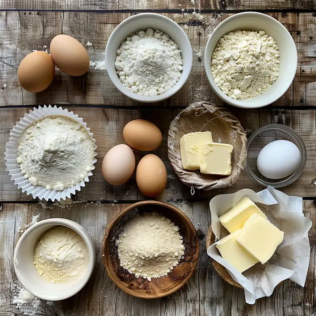 Cupcakes Happy Birthday: Unique, Fun Ideas to Wow Any Celebration 4 Cupcakes Happy Birthday ingredients laid out before baking