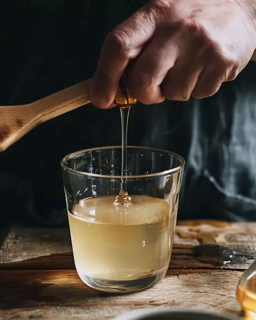 Honey and Apple Cider Vinegar Drink: The Truth That Will Surprise You 4 stirring honey and apple cider vinegar in warm water