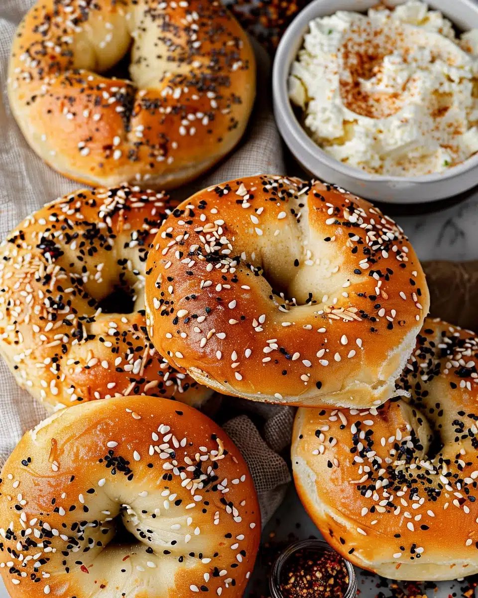 Cottage Cheese Bagels: A Stunning High-Protein Twist You’ll Love 2 cottage cheese bagels fresh basket