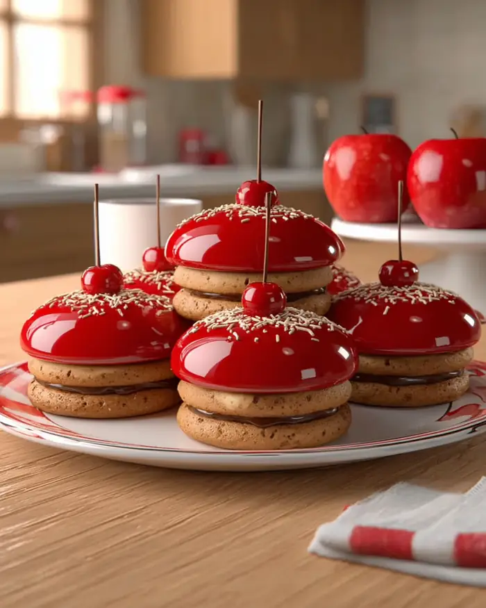Candy Apple Cookie Recipe: Amazing Chewy Fall Treat You’ll Love 5 Candy apple cookie serving with caramel drizzle