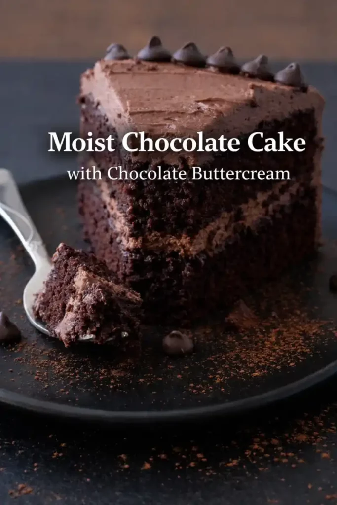 Moist Chocolate Cake with Chocolate Buttercream 1 moist chocolate cake with chocolate buttercream under 40kb