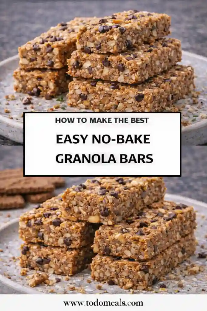 Easy No-Bake Granola Bars 1 easy no bake granola bars