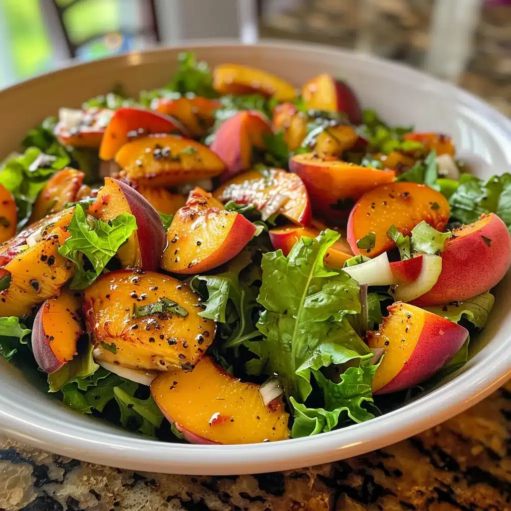 Fresh Peach Salad Recipe: Juicy and Crisp Summer Delight 1 Fresh Peach Salad Recipe: Juicy and Crisp Summer Delight