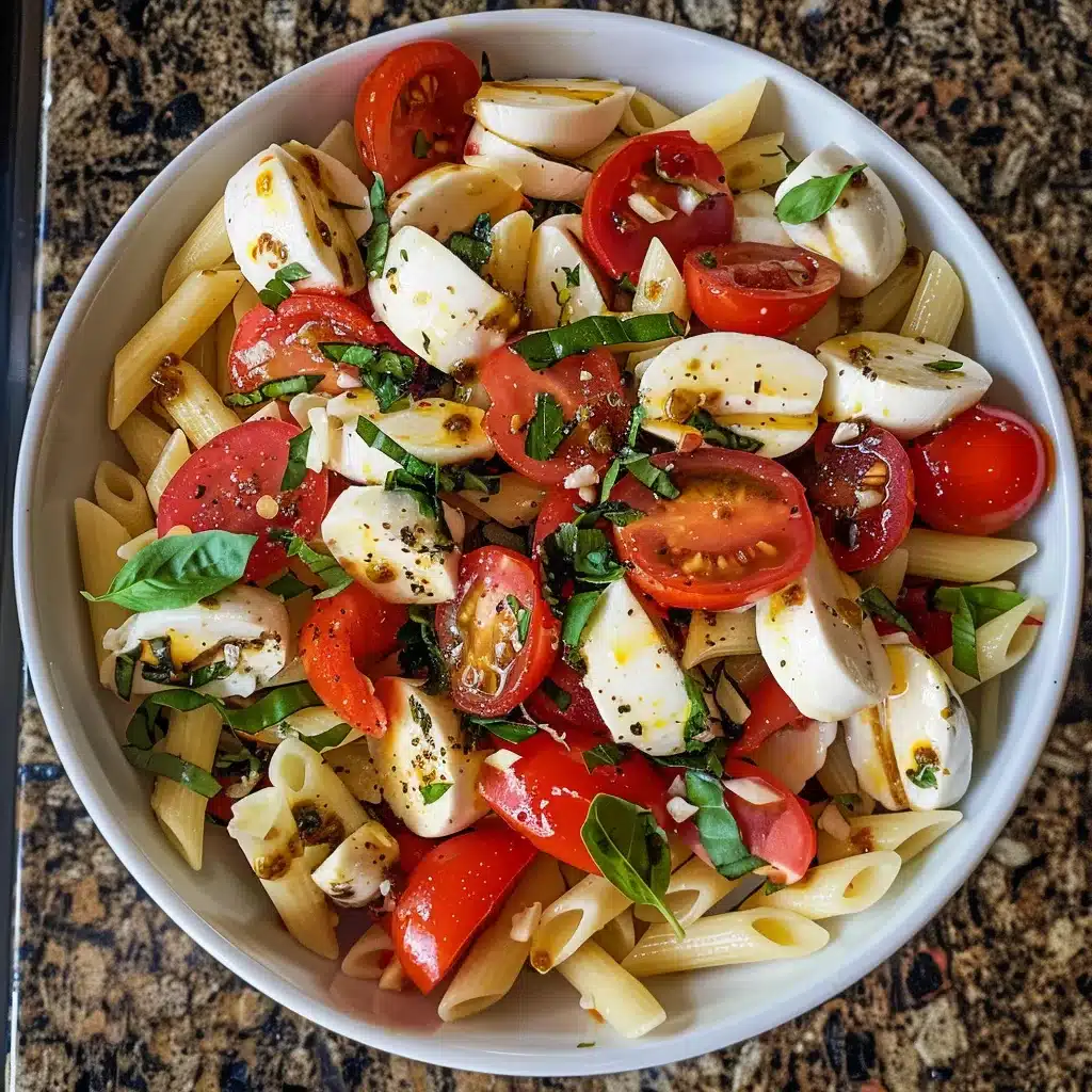Fresh Caprese Pasta Salad: A Light and Zesty Summer Dish 1 Fresh Caprese Pasta Salad: A Light and Zesty Summer Dish