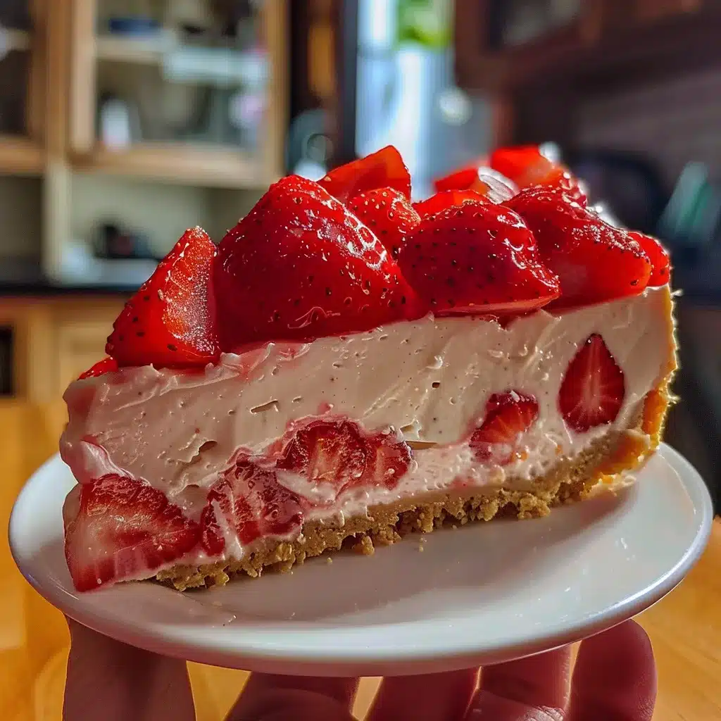 No-Bake Strawberry Cheesecake Recipe 1 No-Bake Strawberry Cheesecake Recipe
