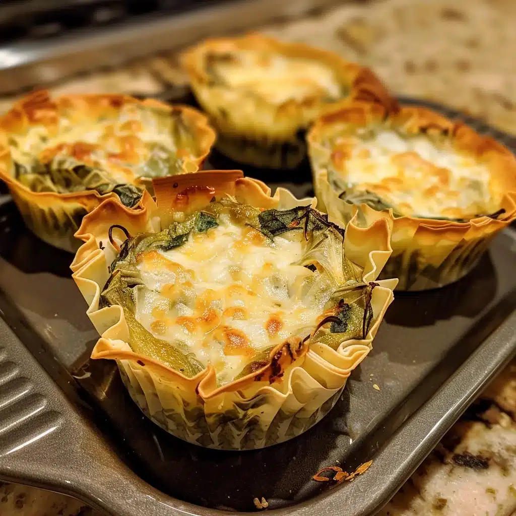 Cheesy Spanakopita Muffin Cups Recipe 1 Cheesy Spanakopita Muffin Cups Recipe
