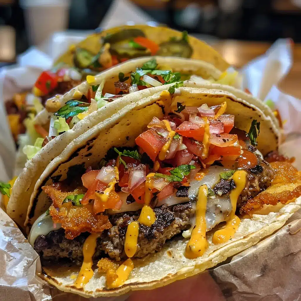 Crispy Tex-Mex Smash Burger Tacos 1 Crispy Tex-Mex Smash Burger Tacos