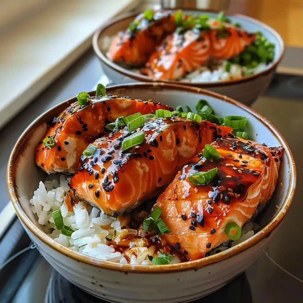 High Protein Sweet & Spicy Salmon Bowls 15 Minute Recipe 1 High Protein Sweet & Spicy Salmon Bowls 15 Minute Recipe