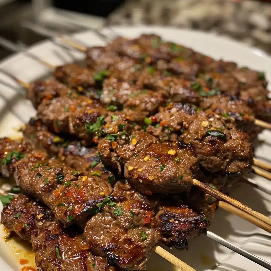 Ground Beef Kebab Skewers for Quick Fall Dinner Gatherings