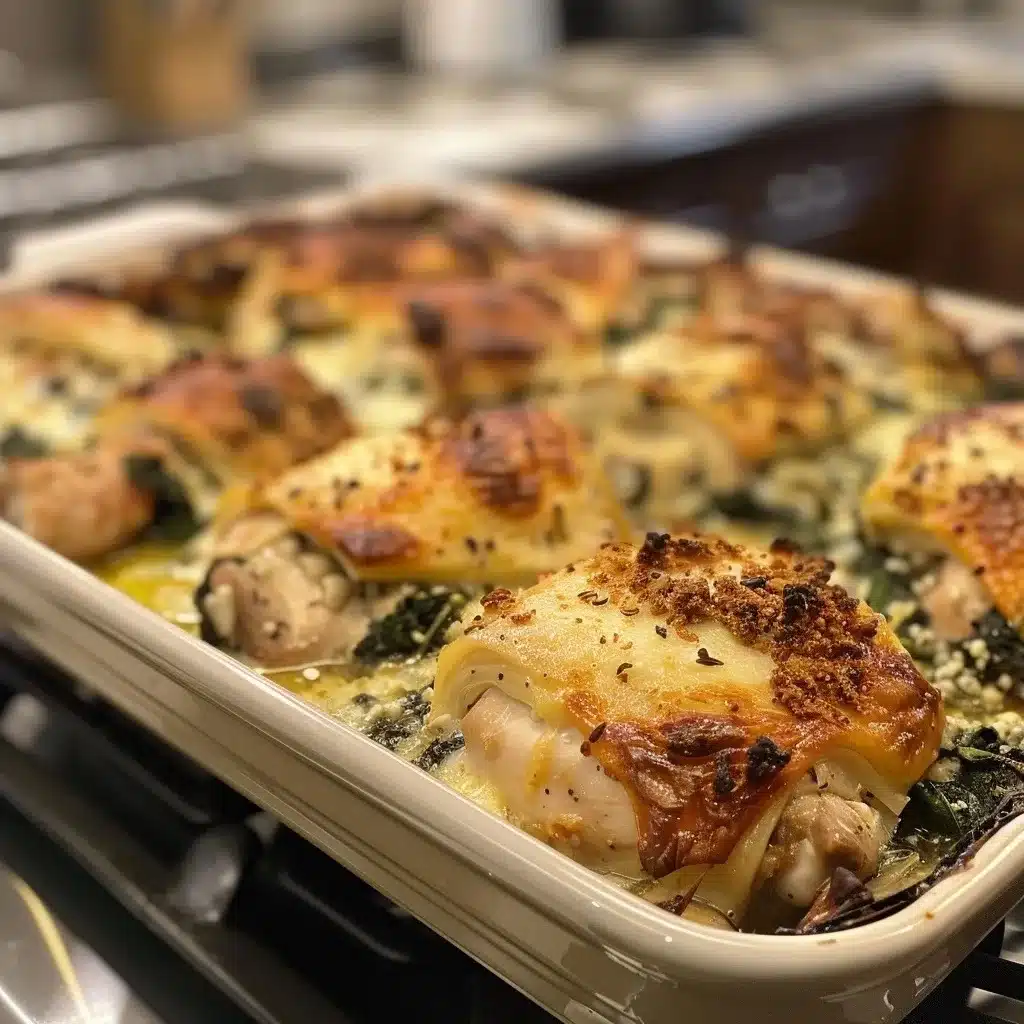 Tasty Spinach Artichoke Chicken Bake Recipe
