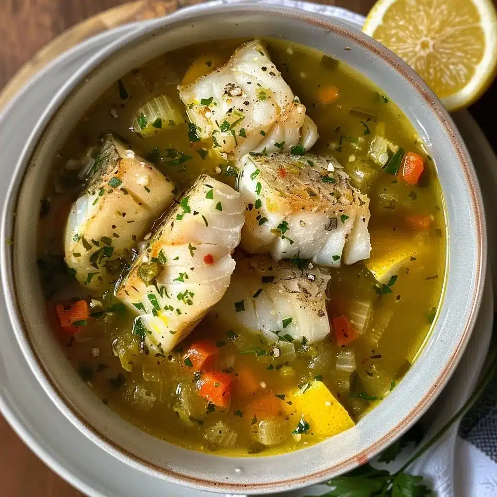 Greek Lemon Fish Soup Recipe: Traditional Avgolemeno Style