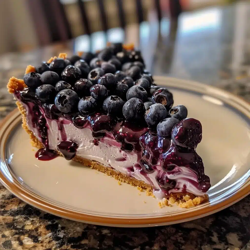 No Bake Blueberry Cheesecake for Easy Fall Dessert