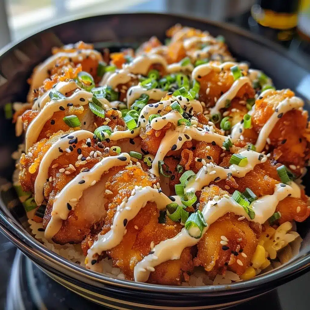 Crispy Chicken Bowl with Spicy Mayo Recipe