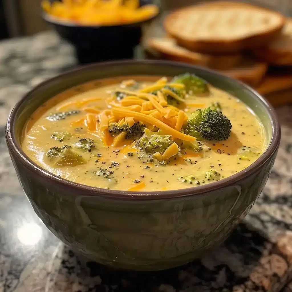 Creamy Broccoli Cheddar Soup Recipe