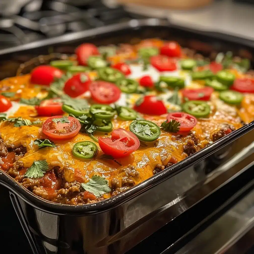 Juicy Mouthwatering Delicious Ground Beef Taco Casserole