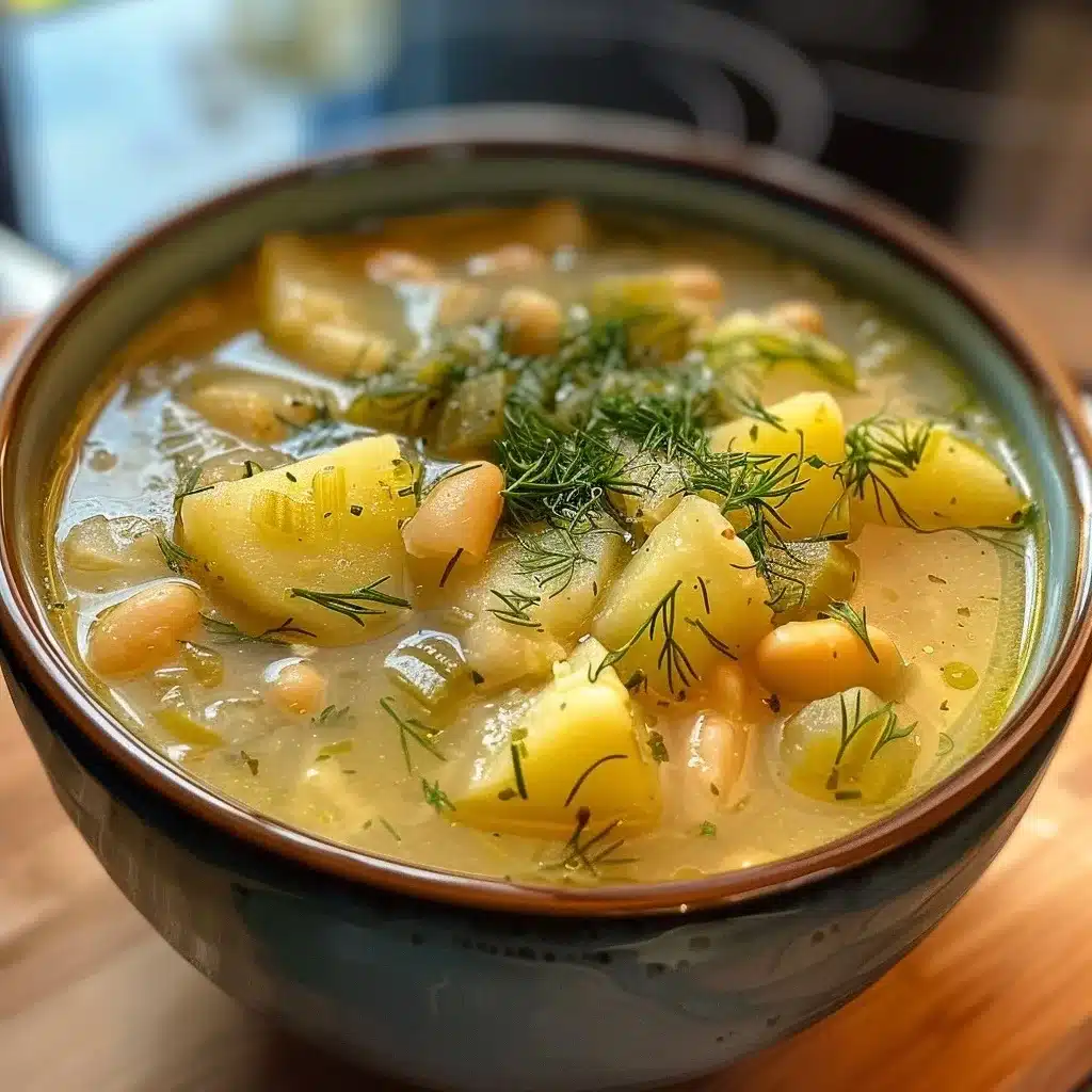 Lemon Dill White Bean Potato Soup Recipe