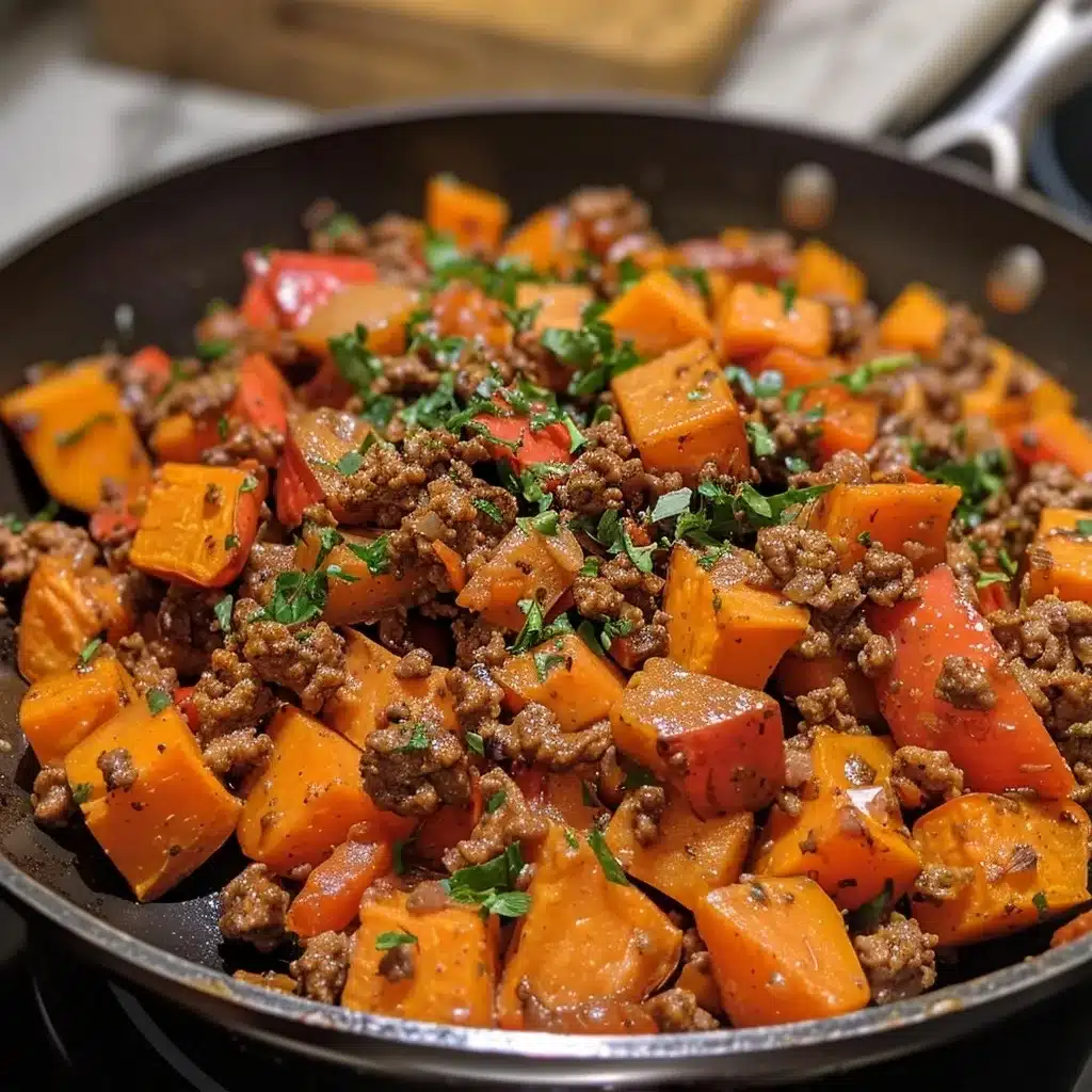 Ground Beef Sweet Potato Skillet Meal Prep Dinner