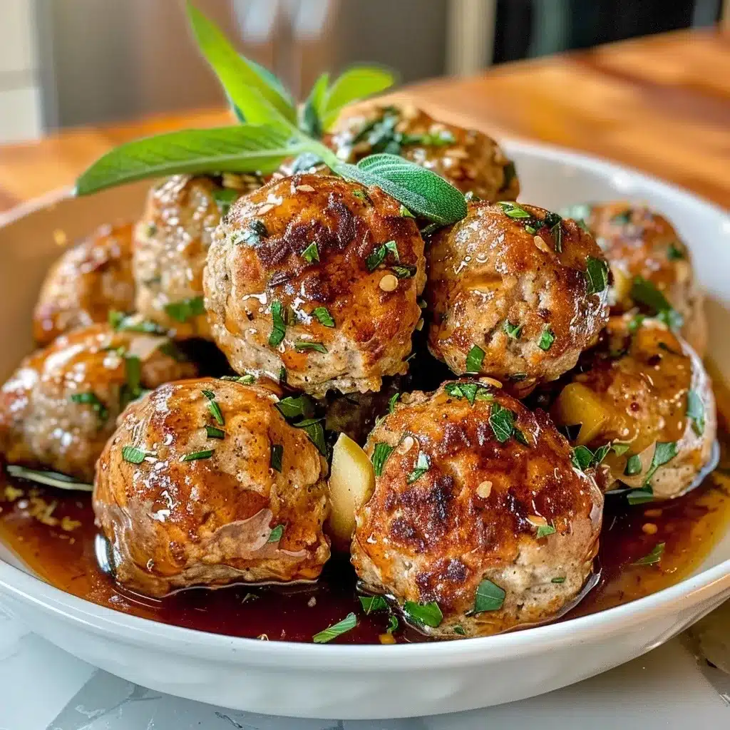 Apple and Sage Turkey Meatballs for Healthy Meals