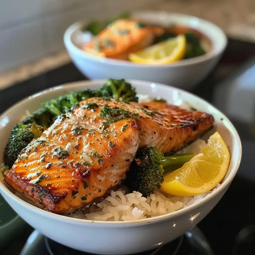 Garlic Butter Salmon Bowls for Quick Healthy Dinners