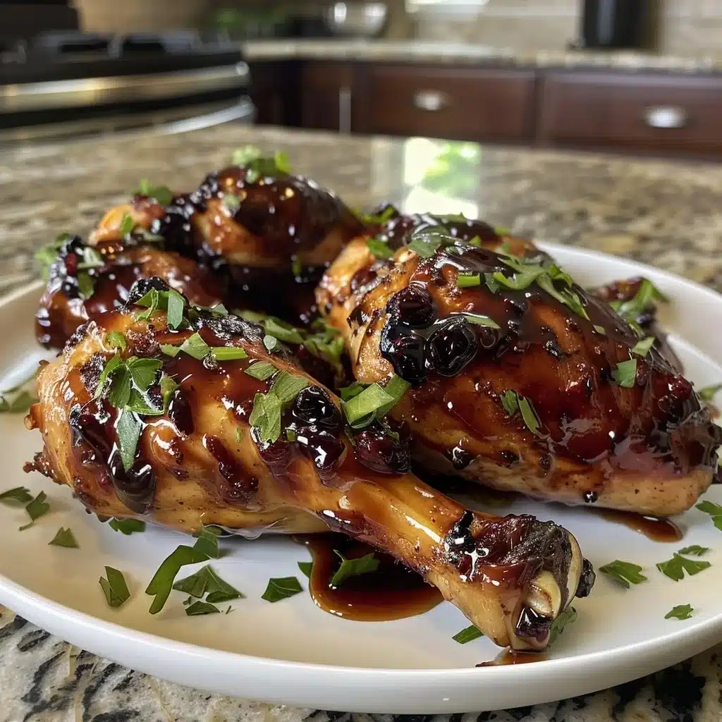 Bourbon Blackberry Glazed Chicken for Gourmet Dinners