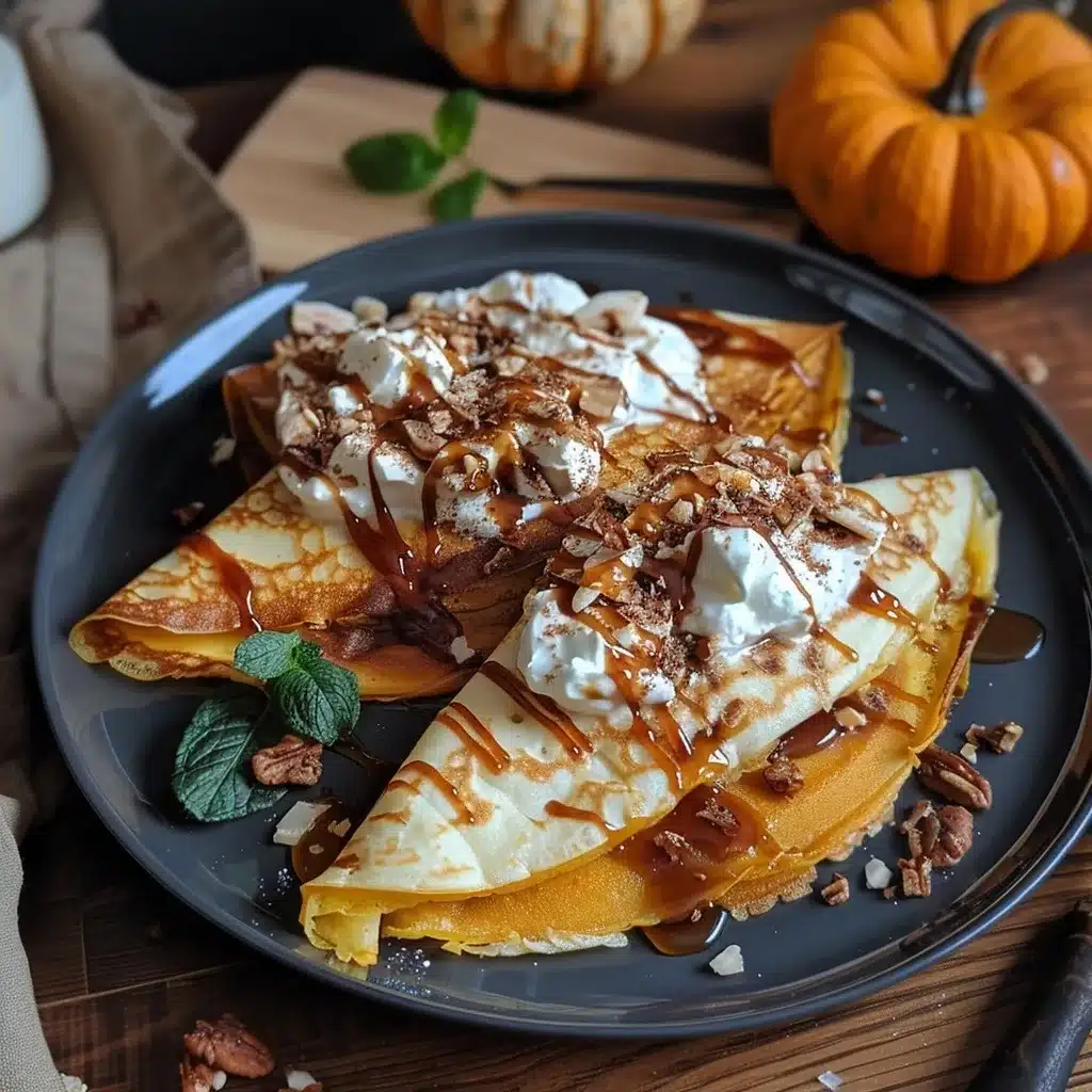 Pumpkin Crepes with Mascarpone for Elegant Fall Mornings