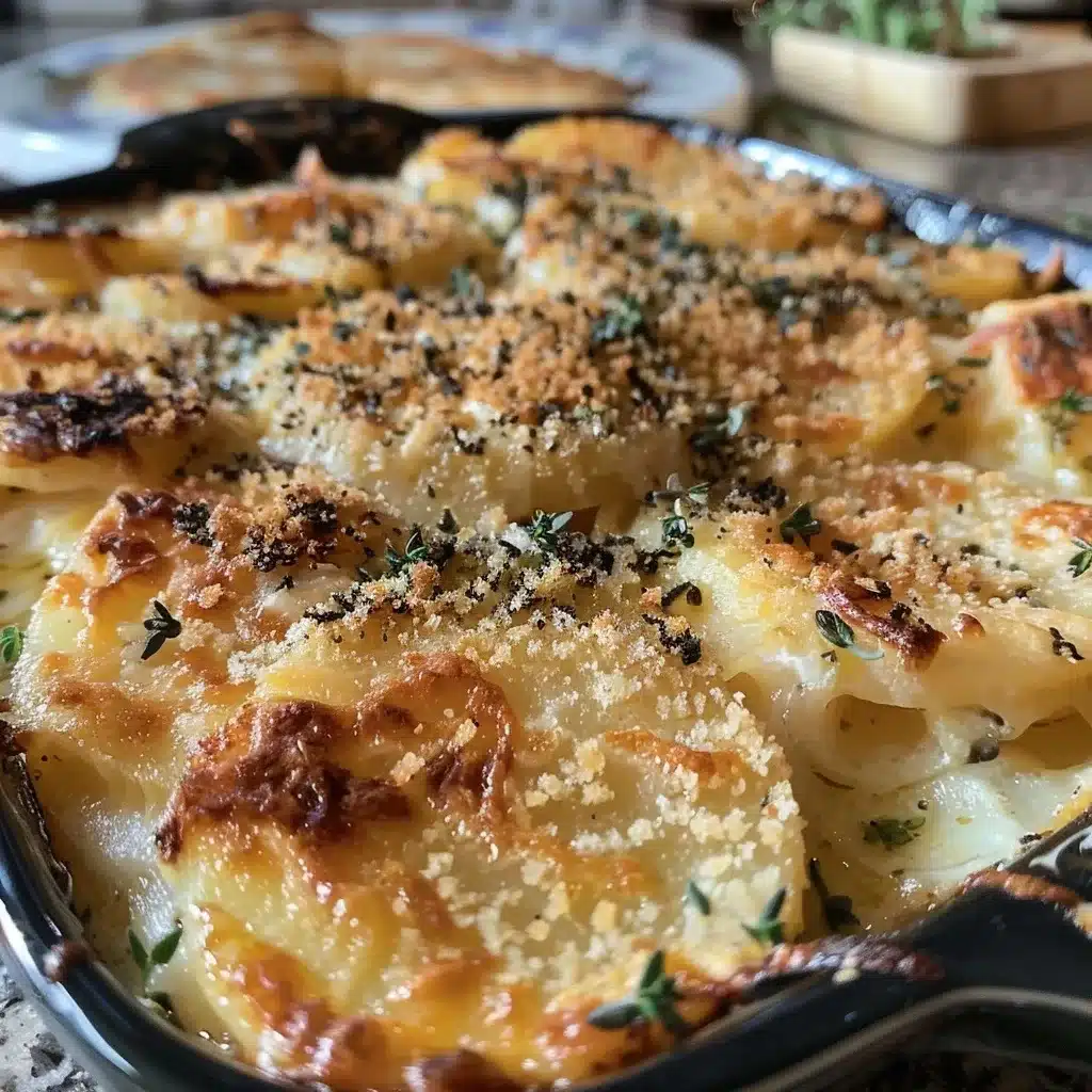 Crispy Parmesan and Gruyere Potato Gratin Recipe
