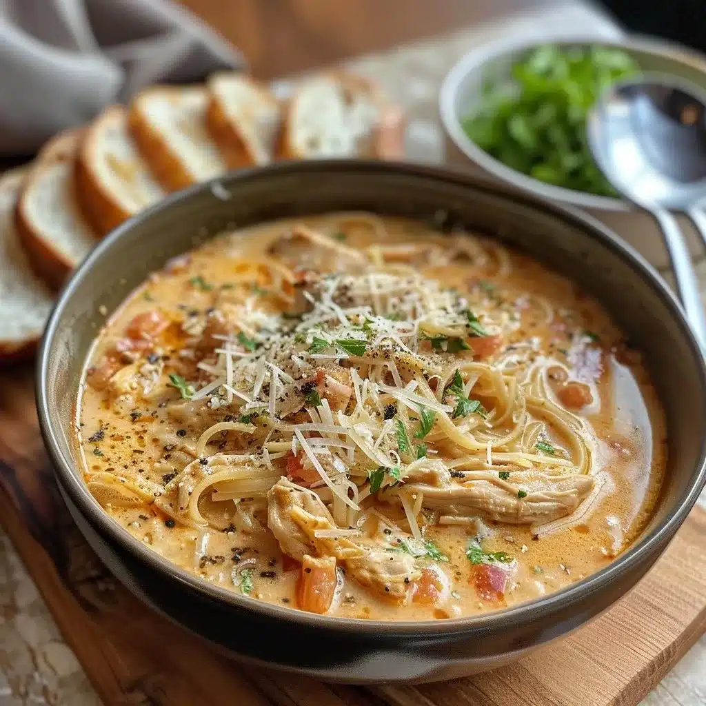Slow-Cooked Chicken Parmesan Soup with Creamy Comfort